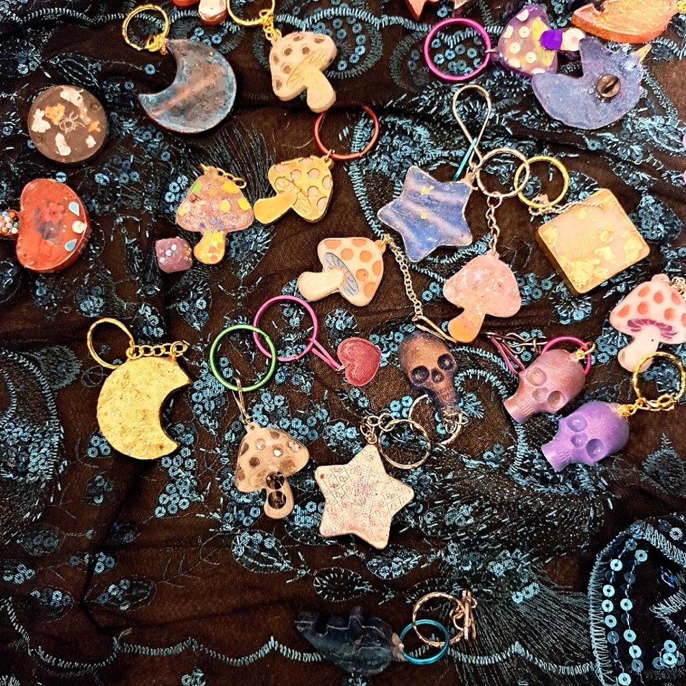 Making resin keychains taking requests. I have a lot of different types.
